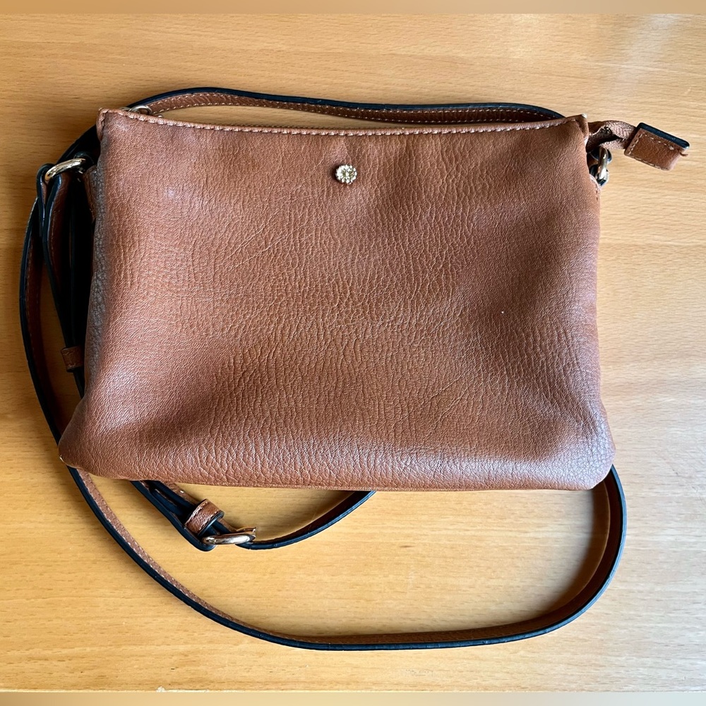 Faux Leather Crossbody Purse